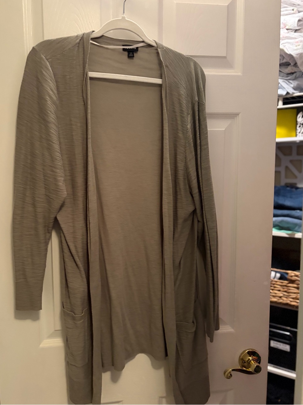 Torrid Sage Slub Knit Boyfriend Open-Front Cardigan - Size 2